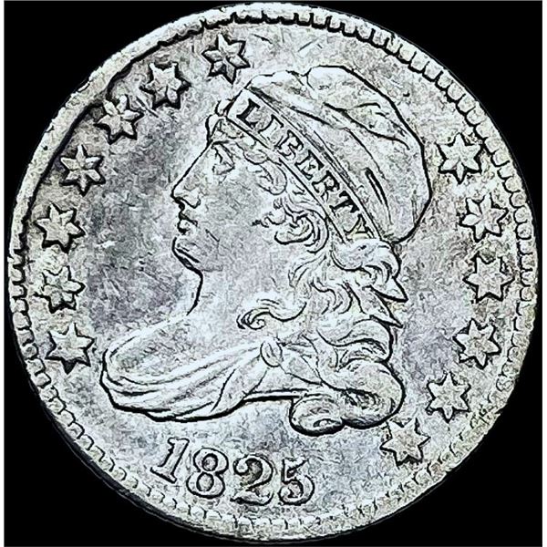 1825 Silver Capped Bust Dime CHOICE AU