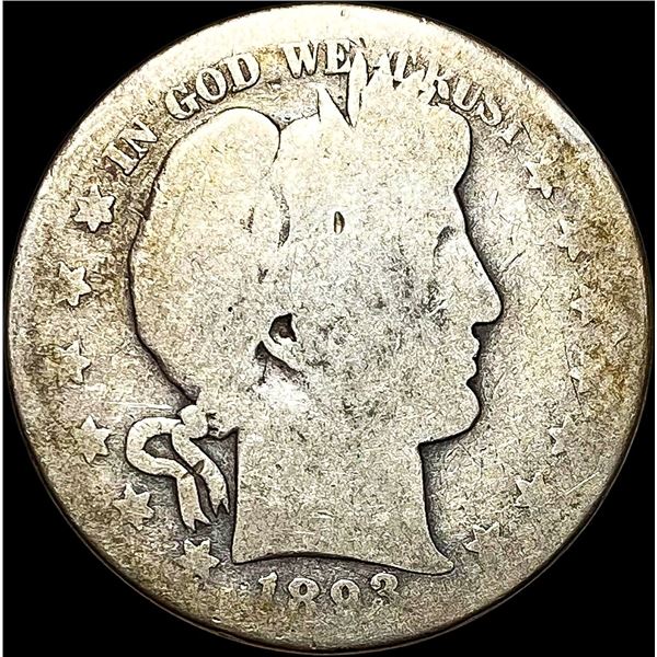 1893-S Silver Barber Half Dollar NICELY CIRCULATED