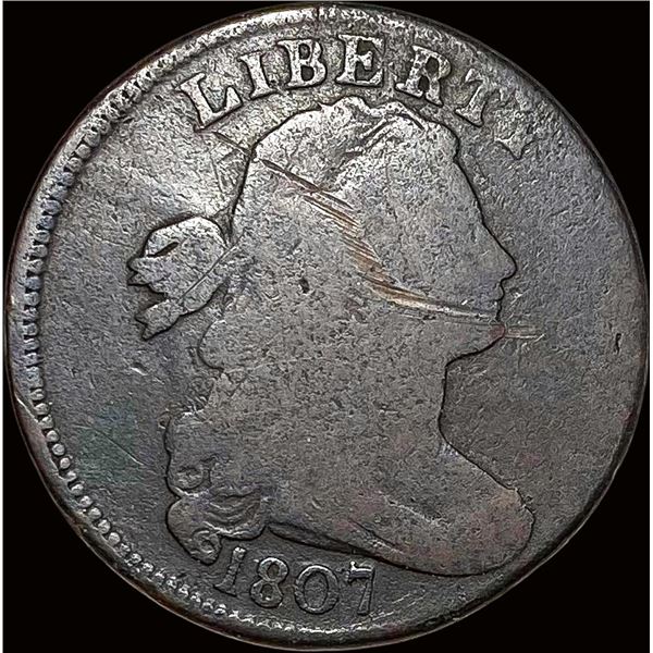 1807 "Comet" Draped Bust Large Cent NICELY CIRCULATED