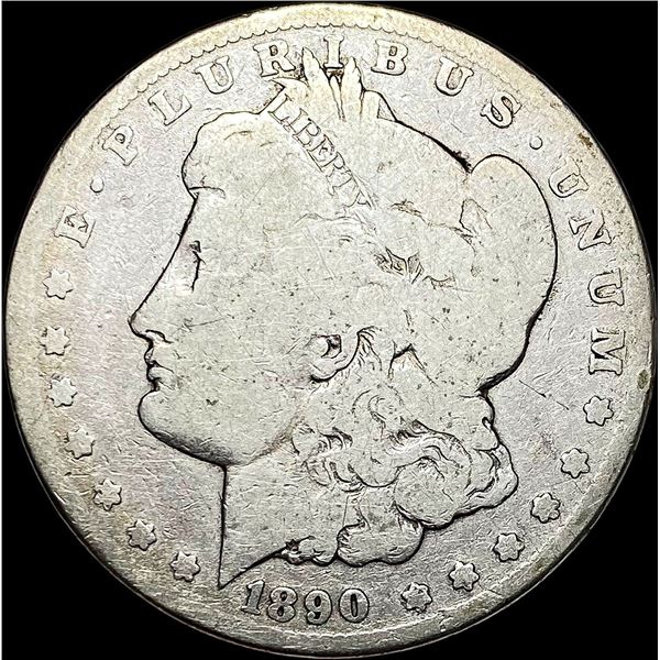 1890-CC Silver Morgan Dollar LIGHTLY CIRCULATED