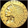 Image 1 : 1911 Indian Head Gold Half Eagle $5 UNCIRCULATED
