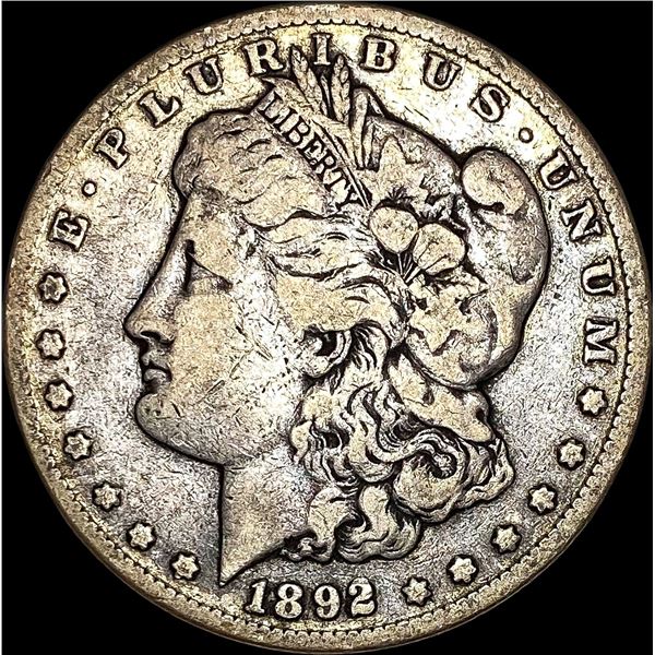 1892-CC Silver Morgan Dollar LIGHTLY CIRCULATED