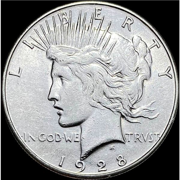 1928-S Silver Peace Dollar NEARLY UNCIRCULATED