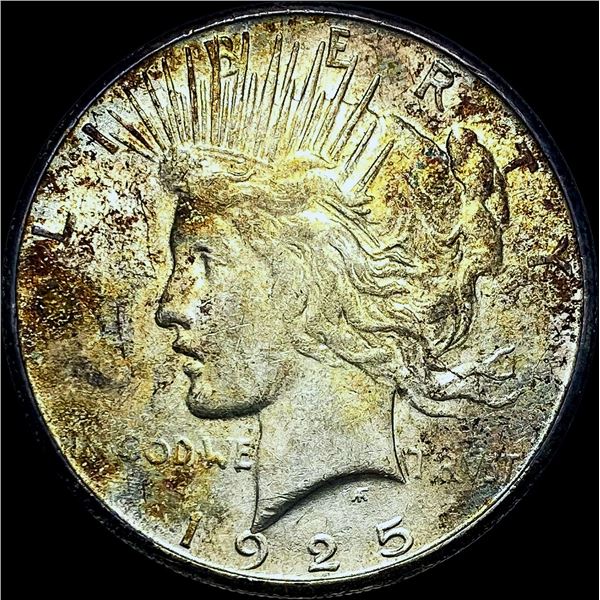 1925-S Silver Peace Dollar CHOICE AU
