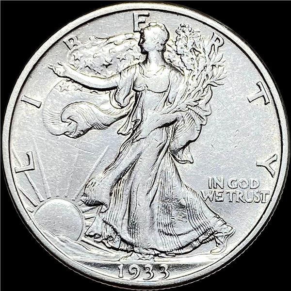 1933-S Silver Walking Liberty Half Dollar CLOSELY UNCIRCULATED