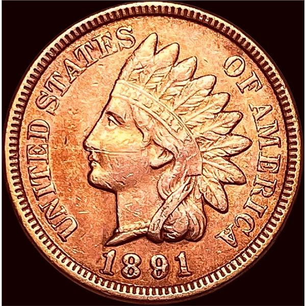 1891 Red Indian Head Cent UNCIRCULATED