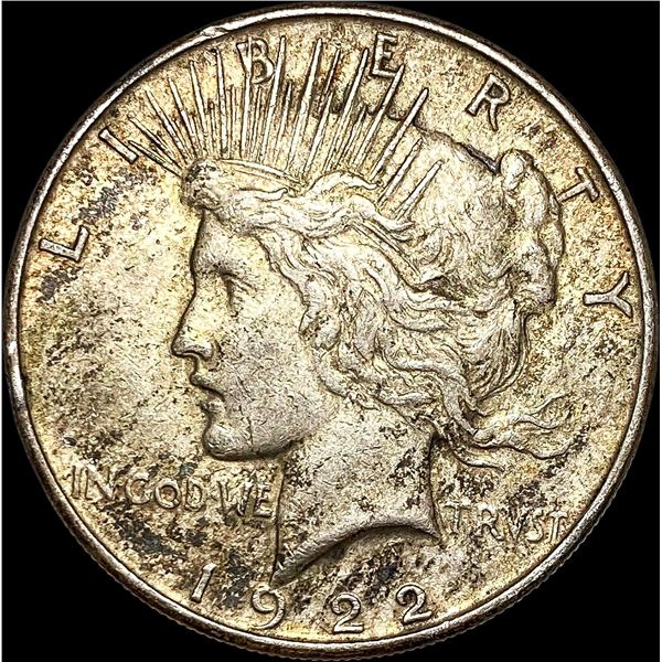 1922 Silver Peace Dollar NEARLY UNCIRCULATED