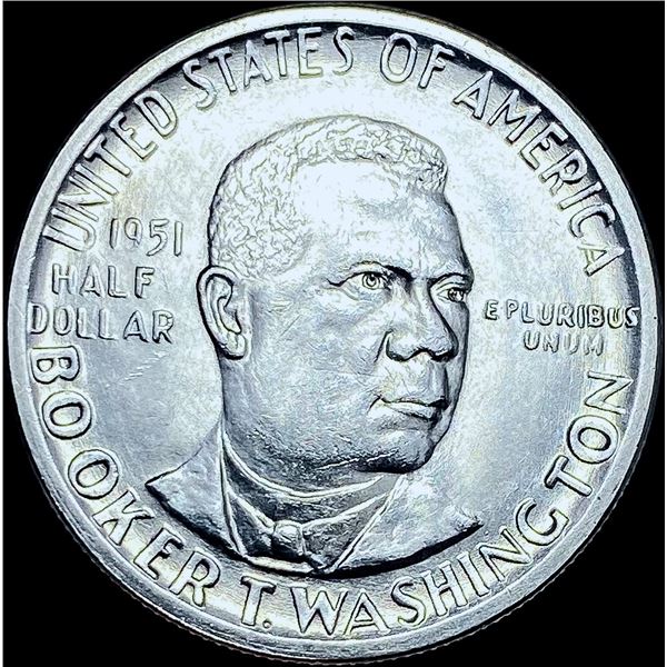 1951 Booker T. Washington Half Dollar GEM BU