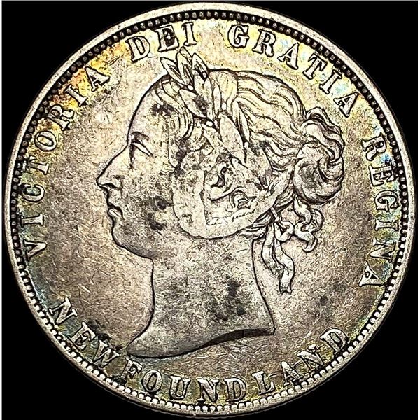 1899 Newfoundland Silver 50 Cents LIGHTLY CIRCULATED