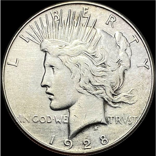1928-S Silver Peace Dollar NEARLY UNCIRCULATED