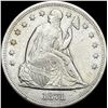 Image 1 : 1871 Silver Seated Liberty Dollar CLOSELY UNCIRCULATED