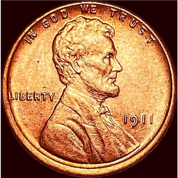 1911 Red Lincoln Wheat Cent CHOICE BU