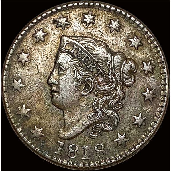 1818 Coronet Head Large Cent LIGHTLY CIRCULATED