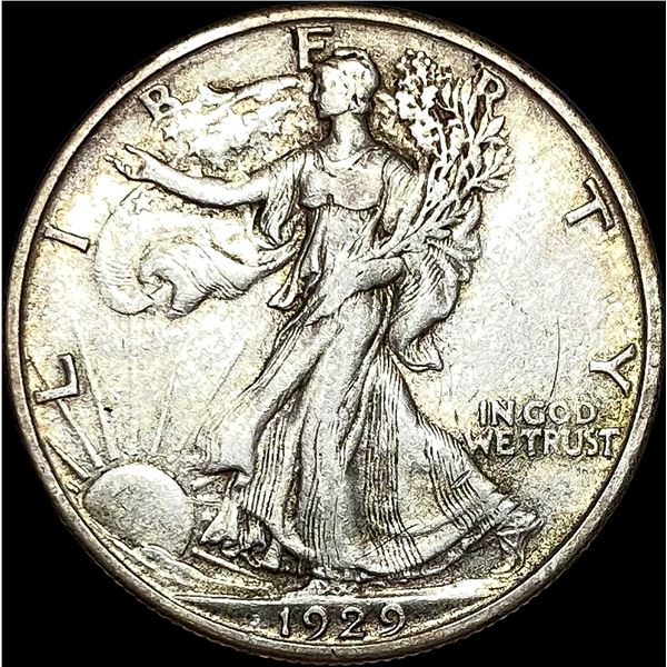 1929-S Walking Liberty Half Dollar NEARLY UNCIRCULATED