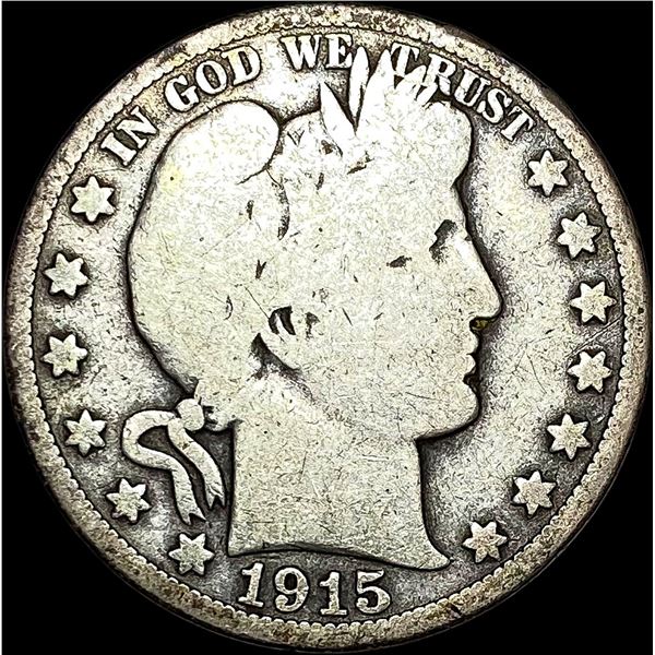1915 Barber Half Dollar NICELY CIRCULATED