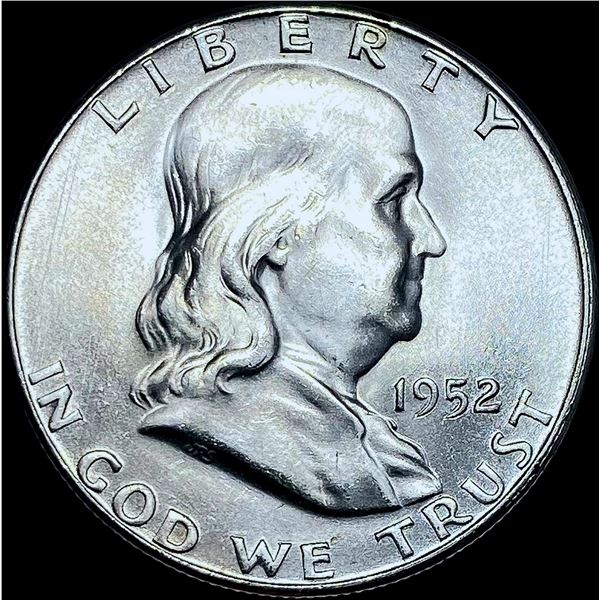 1952-S Silver Half Dollar Franklin GEM BU