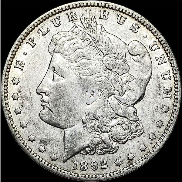 1892-O Silver Morgan Dollar ABOUT UNCIRCULATED