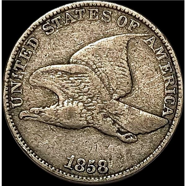 1858 Flying Eagle Cent ABOUT UNCIRCULATED
