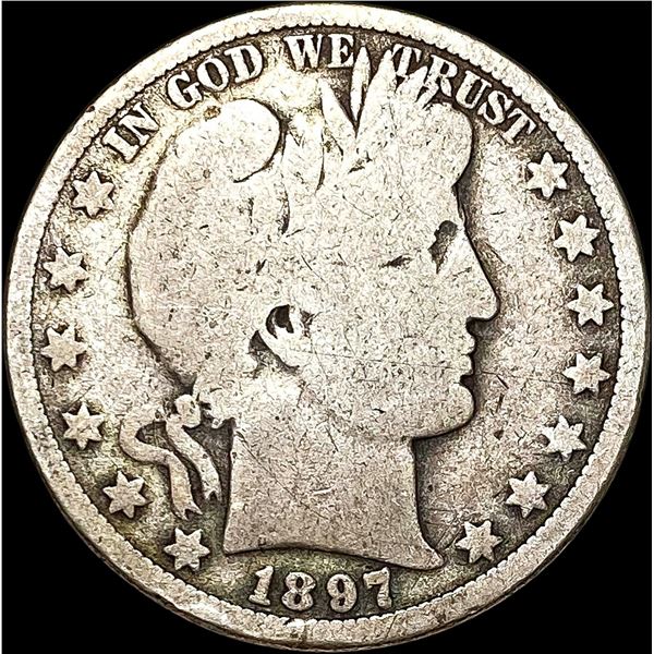 1897-O Silver Barber Half Dollar NICELY CIRCULATED