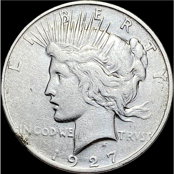 1927-D Peace Silver Dollar ABOUT UNCIRCULATED