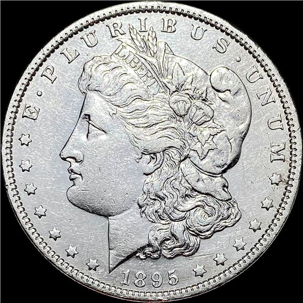 1895-O Silver Morgan Dollar ABOUT UNCIRCULATED
