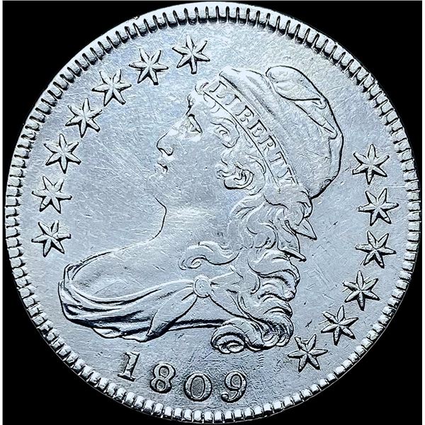1809 Capped Bust Half Dollar CHOICE AU