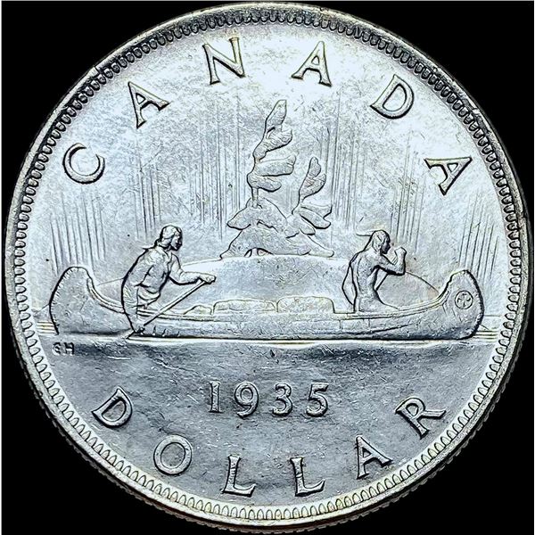 1935 Canada Silver Dollar GEM BU