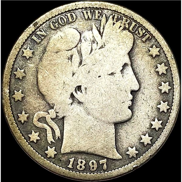 1897-O Silver Barber Half Dollar NICELY CIRCULATED