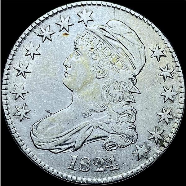 1824 Capped Bust Half Dollar CHOICE AU