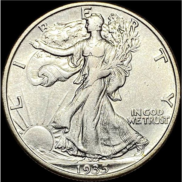 1935-S Walking Liberty Half Dollar ABOUT UNCIRCULATED