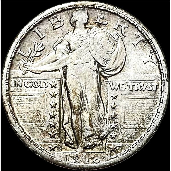 1918-D Standing Liberty Quarter CLOSELY UNCIRCULATED