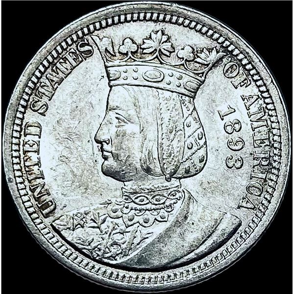 1893 Silver Isabella Quarter CHOICE BU