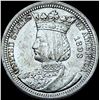 1893 Silver Isabella Quarter CHOICE BU