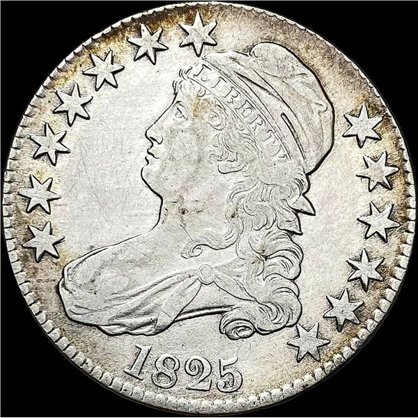 1825 Capped Bust Half Dollar CLOSELY UNCIRCULATED