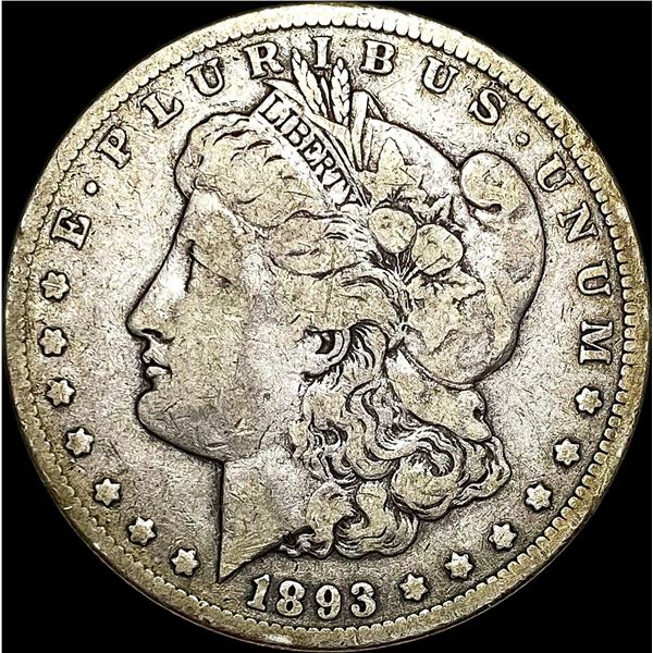 1893-CC Silver Morgan Dollar LIGHTLY CIRCULATED