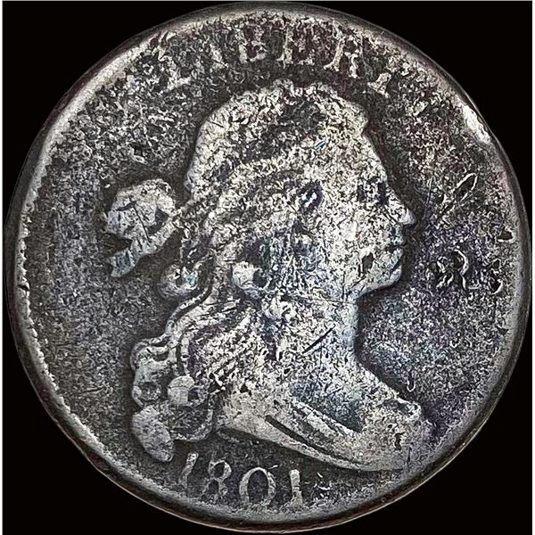 1801 Draped Bust Large Cent NICELY CIRCULATED