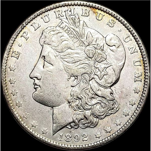 1892 Silver Morgan Dollar ABOUT UNCIRCULATED