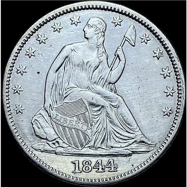 1844 Seated Liberty Half Dollar CHOICE AU