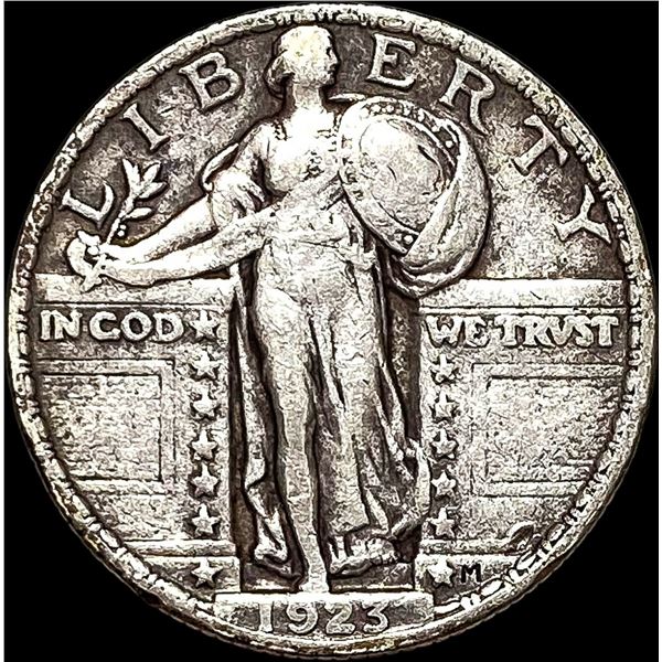 1923 Silver Standing Liberty Quarter LIGHTLY CIRCULATED