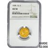 Image 1 : 1908 $2.50 Gold Quarter Eagle NGC AU58