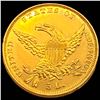 Image 2 : 1834 Plain 4 $5 Gold Half Eagle CHOICE BU