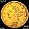 Image 1 : 1849-C $2.50 Gold Quarter Eagle CHOICE AU
