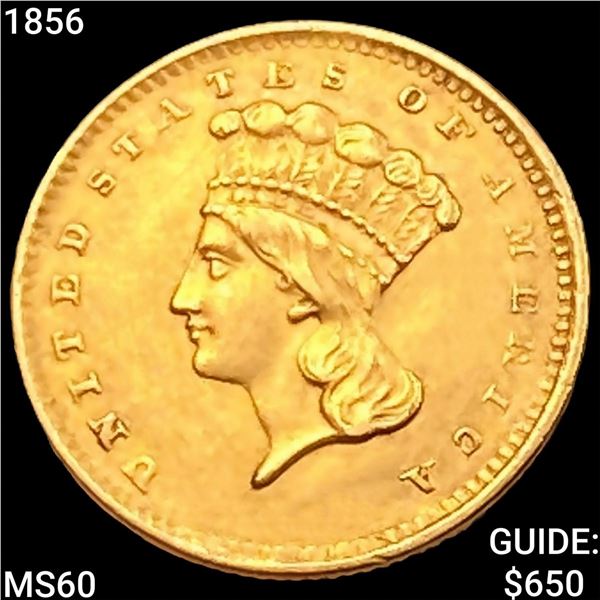 1856 Rare Gold Dollar UNCIRCULATED