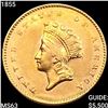 Image 1 : 1855 Rare Gold Dollar CHOICE BU