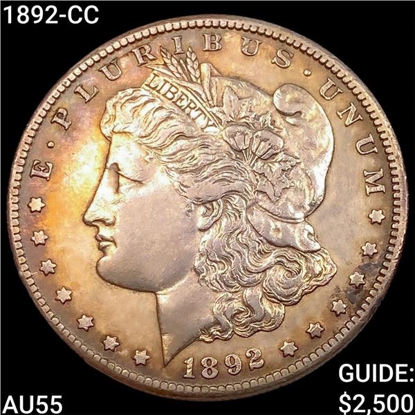 1892-CC Morgan Silver Dollar HIGH GRADE