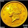 Image 1 : 1853 Rare Gold Dollar CHOICE BU