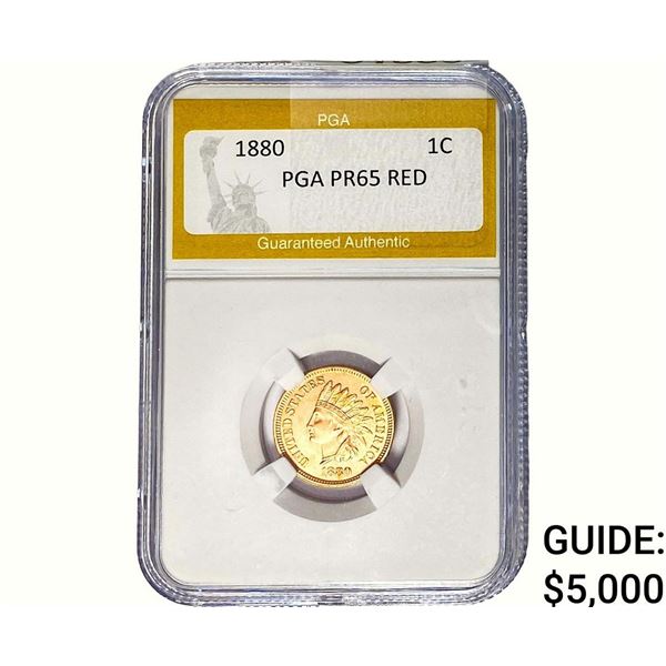 1880 Indian Head Cent PGA PR65 RED