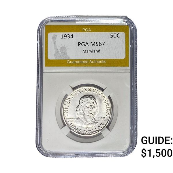 1934 Maryland Half Dollar PGA MS67