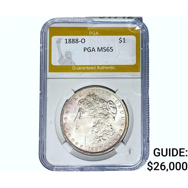 1880-O Morgan Silver Dollar PGA MS65
