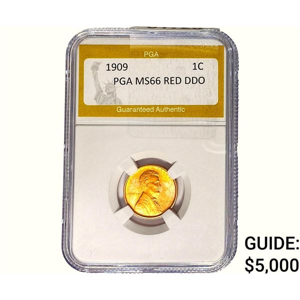 1909 Wheat Cent PGA MS66 RED DDO